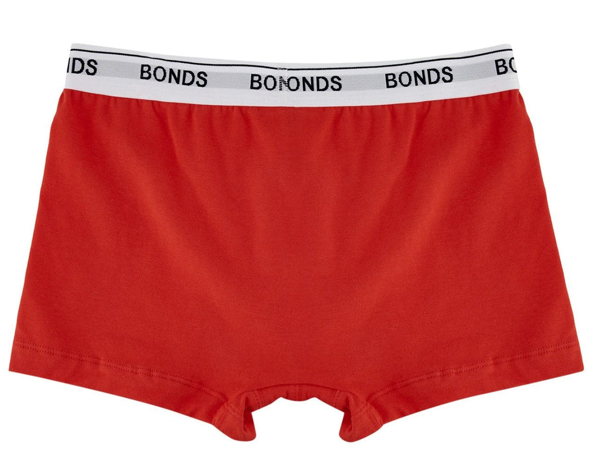 Bonds Boys' Guyfront Trunks 2-Pack - Black/Red