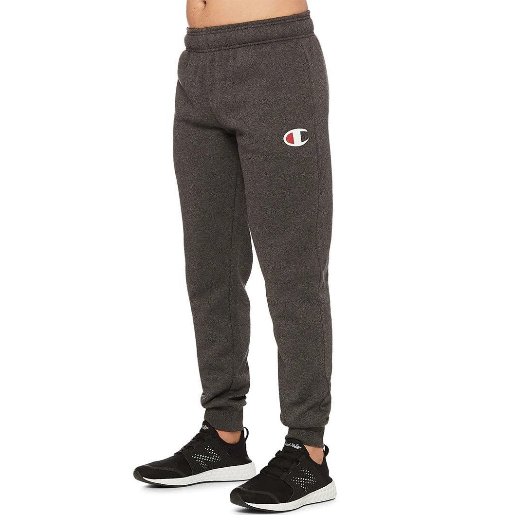 Champion Men's C Logo Cuff Pants - Granite Heather