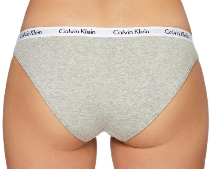 Calvin Klein Women's Carousel Bikini Briefs 3-Pack - Black/Grey Heather/Honey Almond