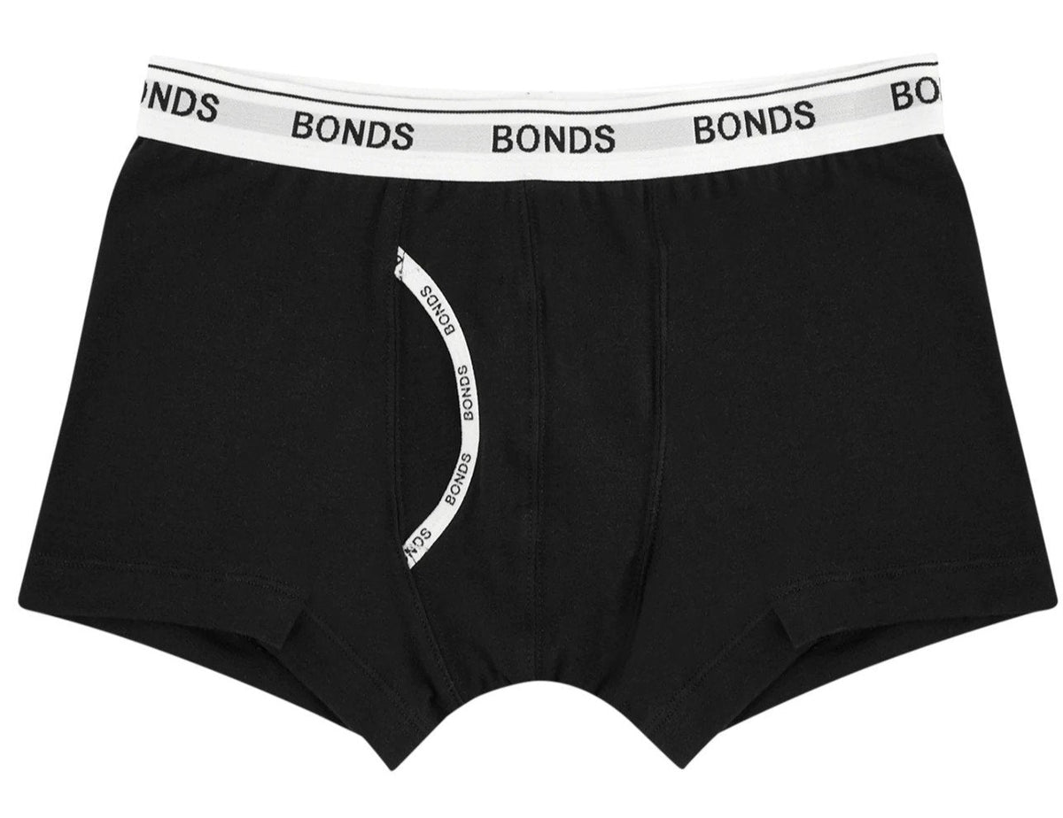 Bonds Boys' Guyfront Trunks 2-Pack - Black/Grey
