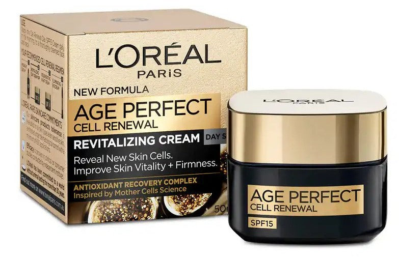 L'Oréal Age Perfect Cell Renewal Revitalising Day Cream SPF15 50mL