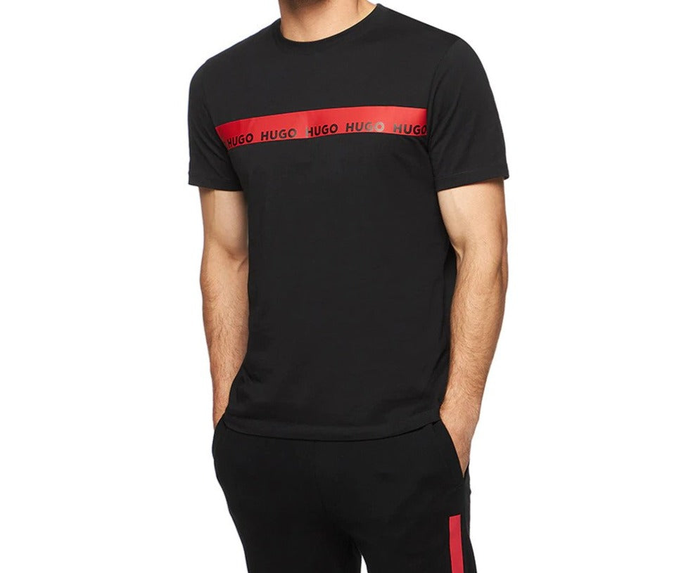 Hugo Boss Men's Diziano Tee / T-Shirt / Tshirt - Black/Red