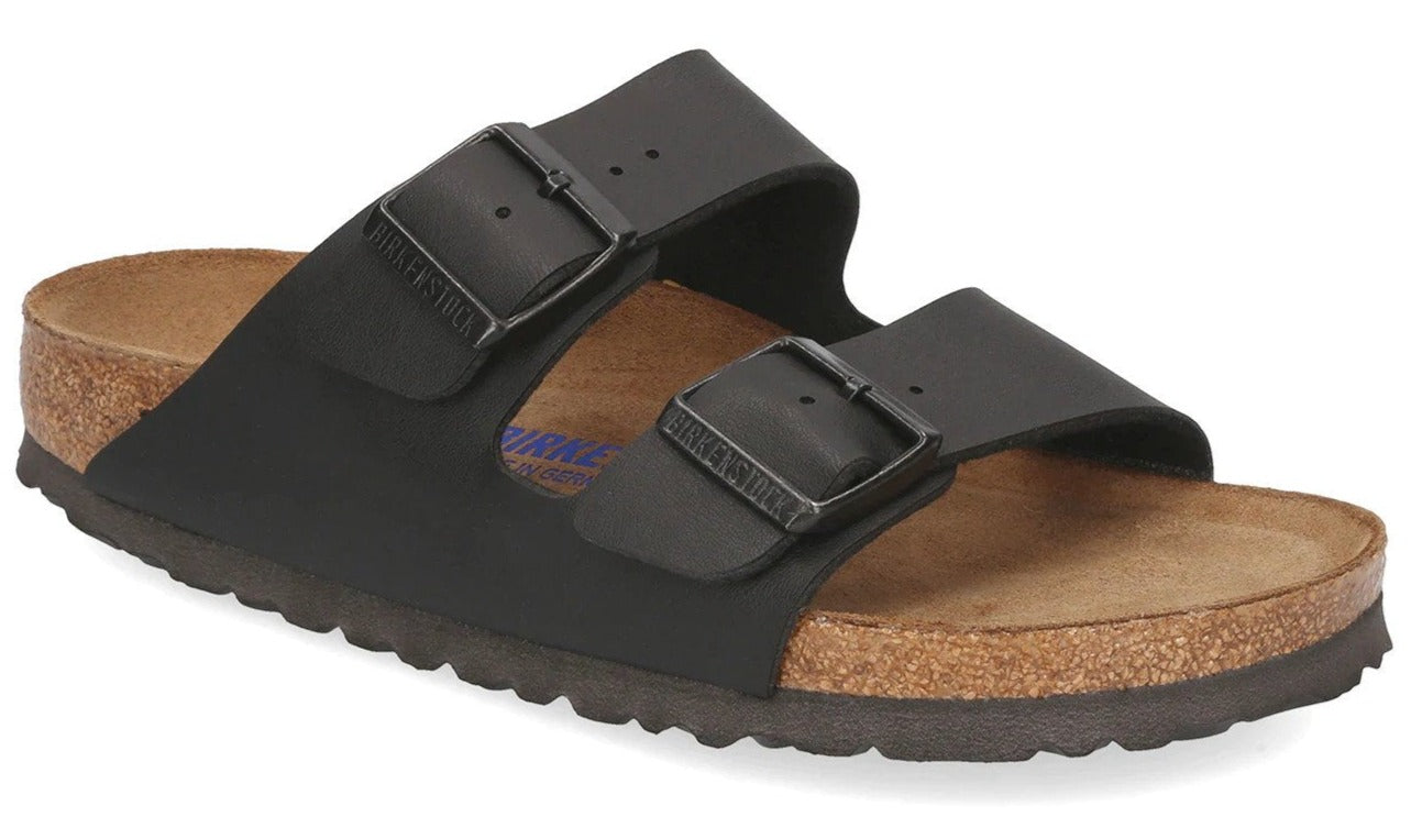 Birkenstock Unisex Arizona Narrow Fit Soft Footbed Sandals - Black