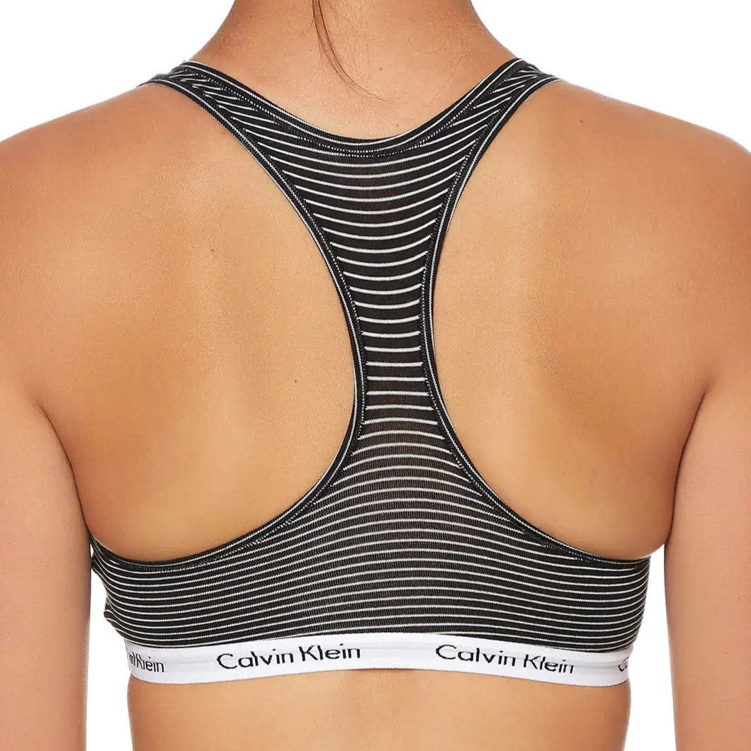 Calvin Klein Women's Carousel Unlined Bralette - Stripe/Black