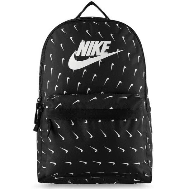 Nike 25L Heritage Swoosh Wave Backpack - Black/White