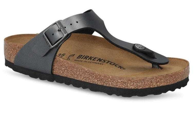 Birkenstock Women's Gizeh Regular Fit Sandals - Metallic Black