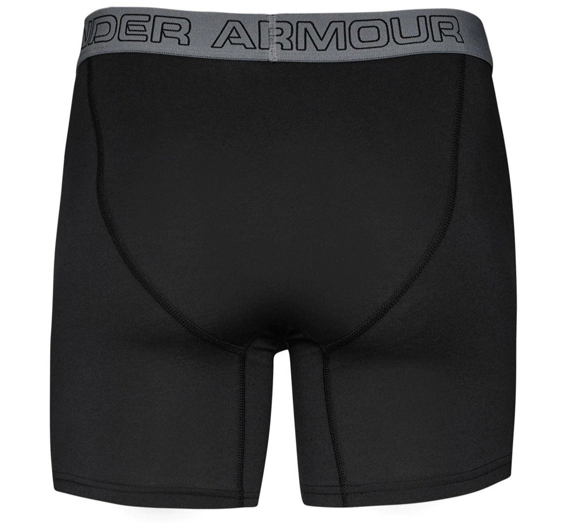 Under Armour Men's UA Charged Cotton 6" Boxerjocks 3-Pack - Black
