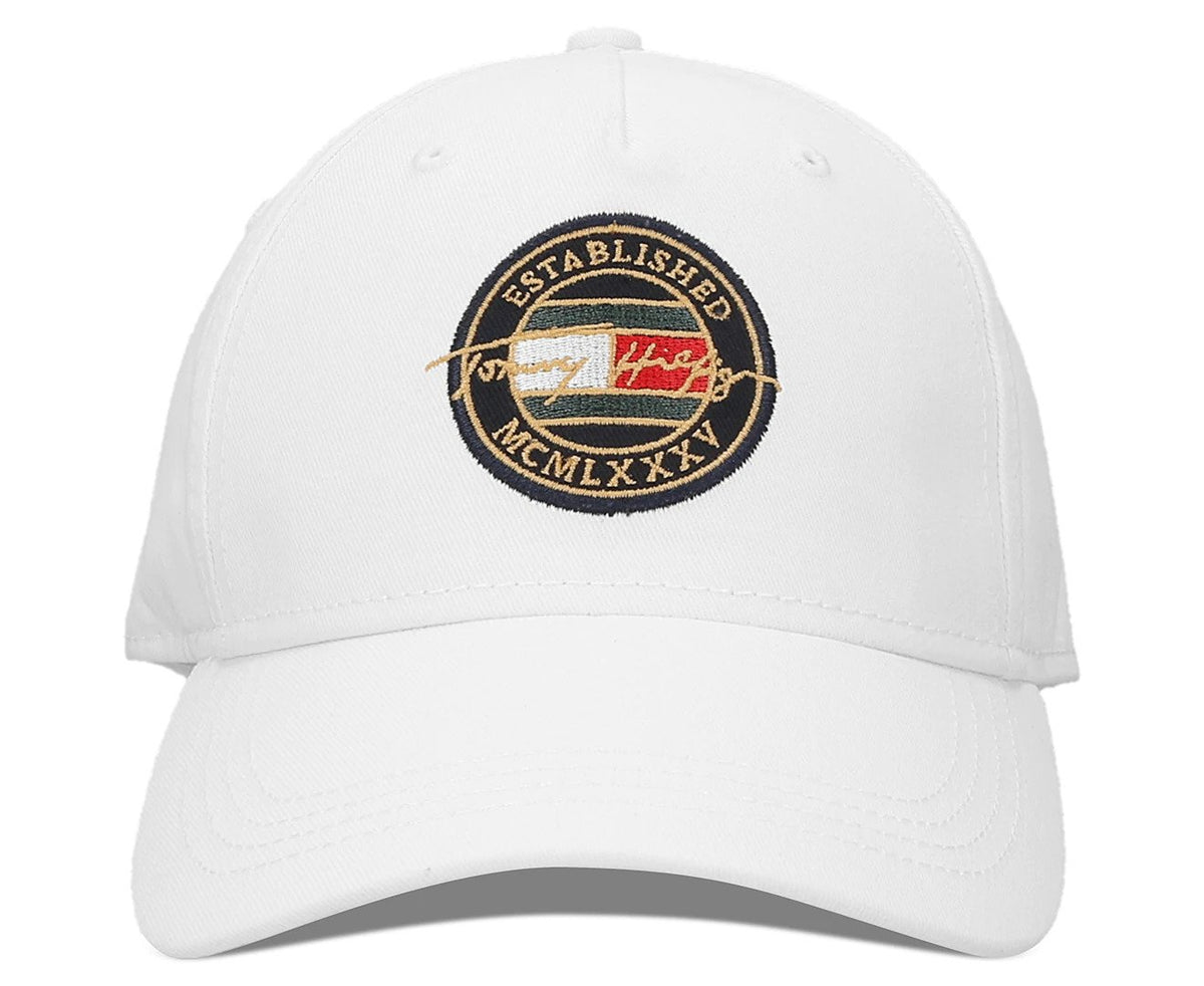 Tommy Hilfiger AM Signature Crest Cap - Classic White