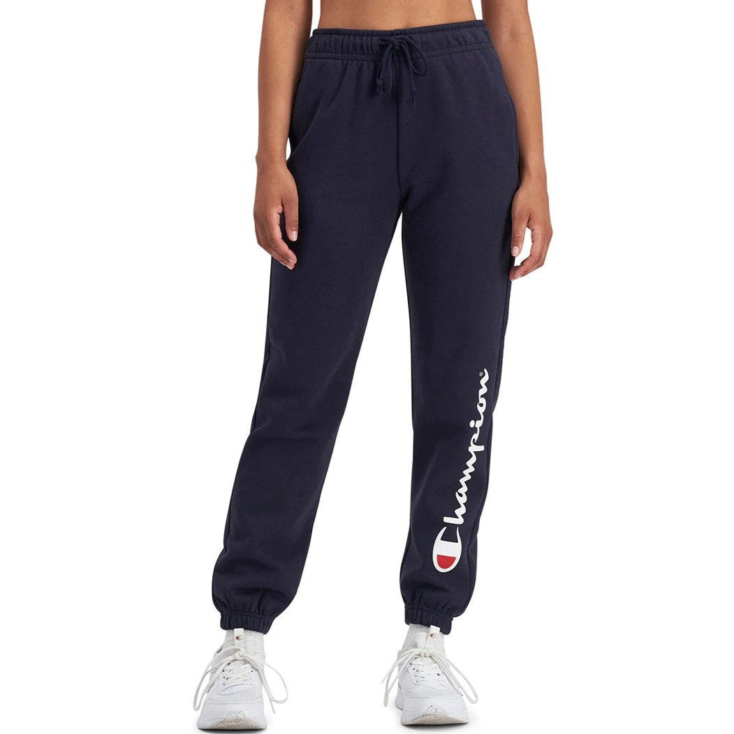 Champion Women's Script High Waist Joggers - Navy
