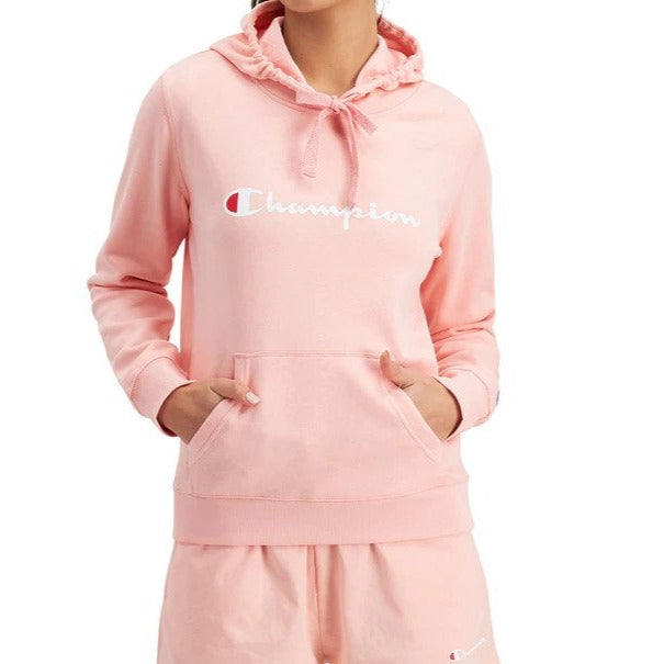 Champion Women's Script Hoodie - Peach Schnapps