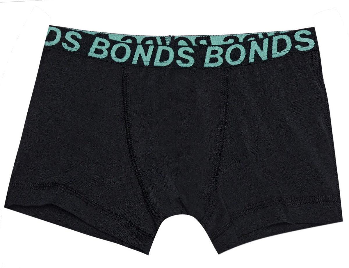 Bonds Boys' Sport Trunks 3-Pack - Black/Multi