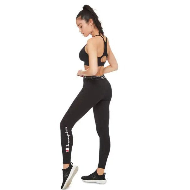 Champion Women's CH Script Tights / Leggings - Black