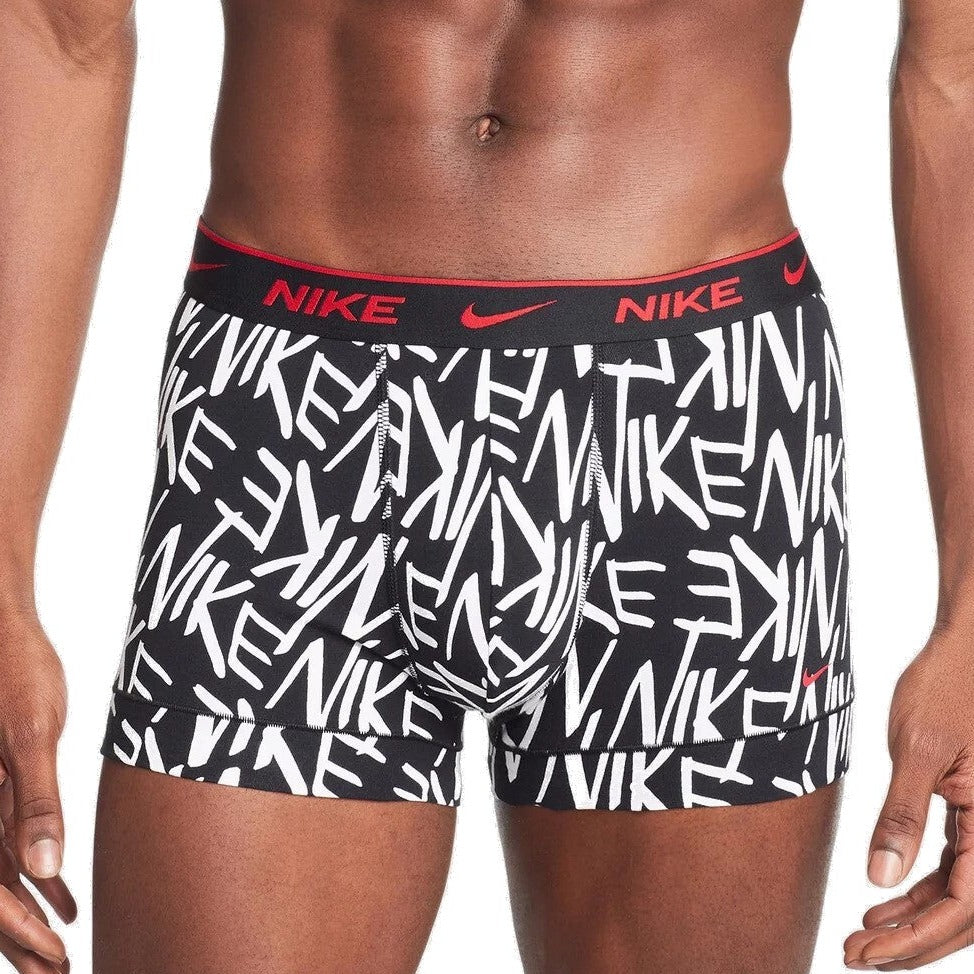 Nike Mens 3-Pack Everyday Cotton Stretch Trunks - Multi
