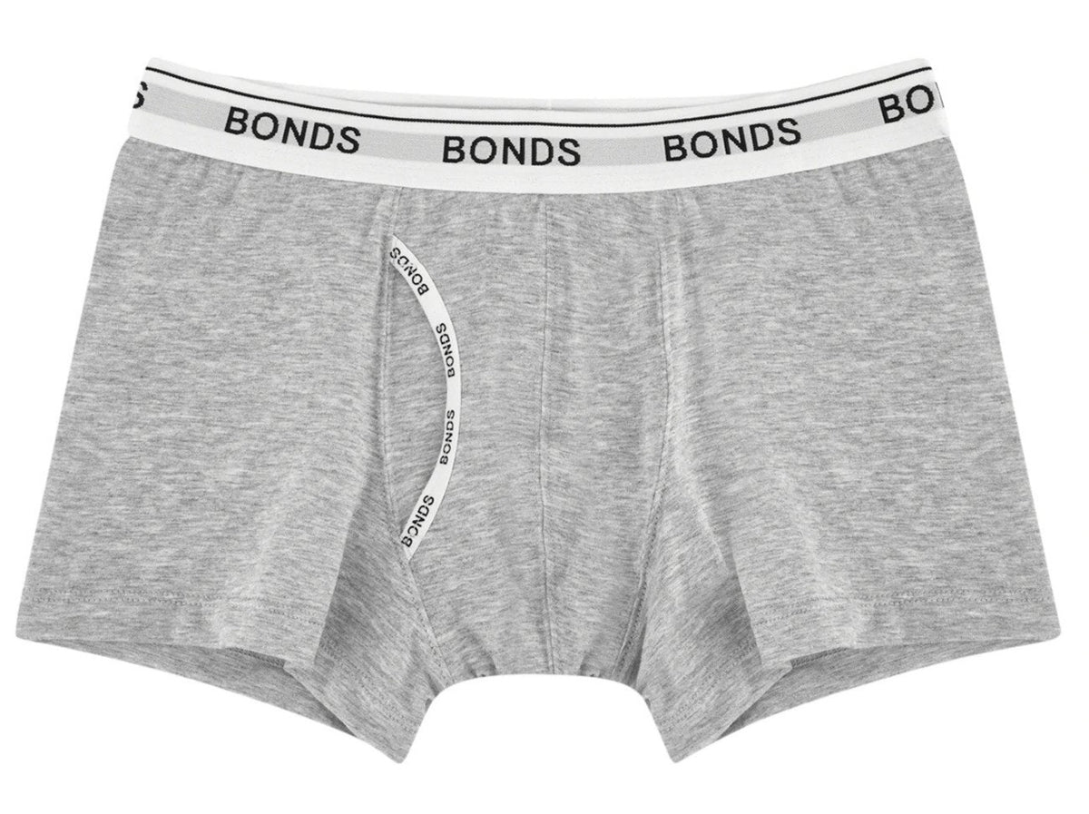 Bonds Boys' Guyfront Trunks 2-Pack - Black/Grey