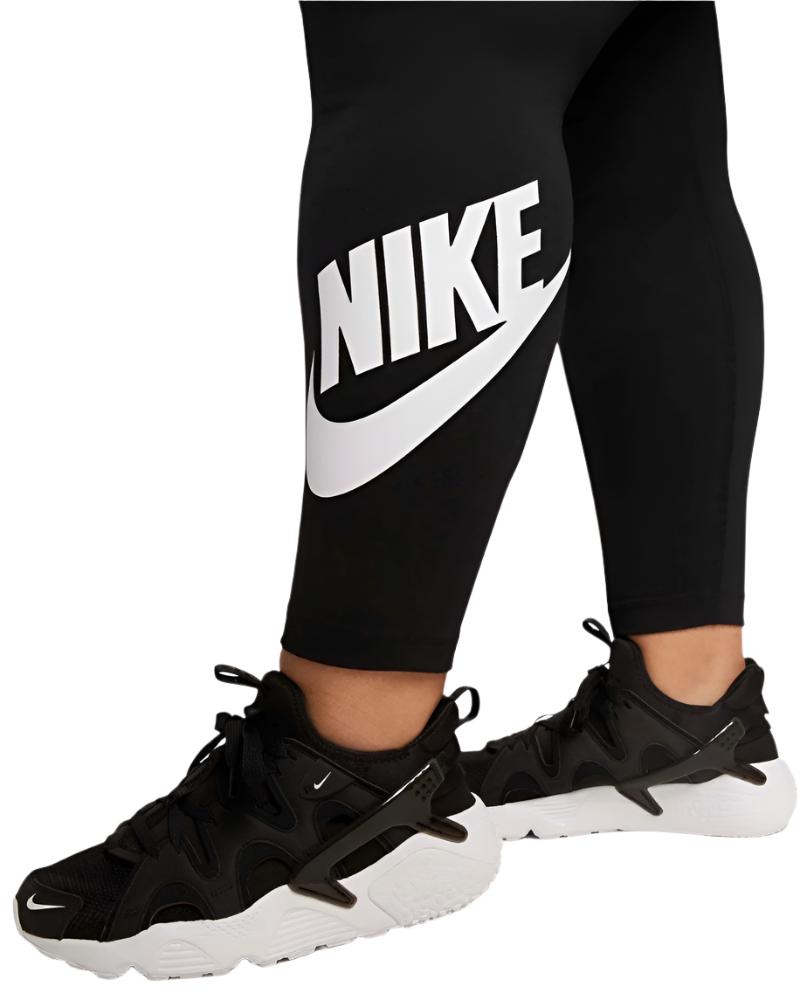 Nike Women's Plus Sportswear Classic Graphic High-Rise Tights - Black/White