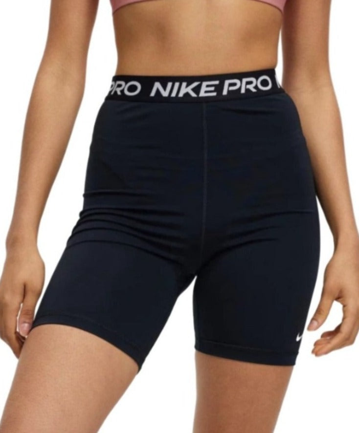 Nike Women Nike Pro 365 High-Waisted 18cm Shorts - Black/White