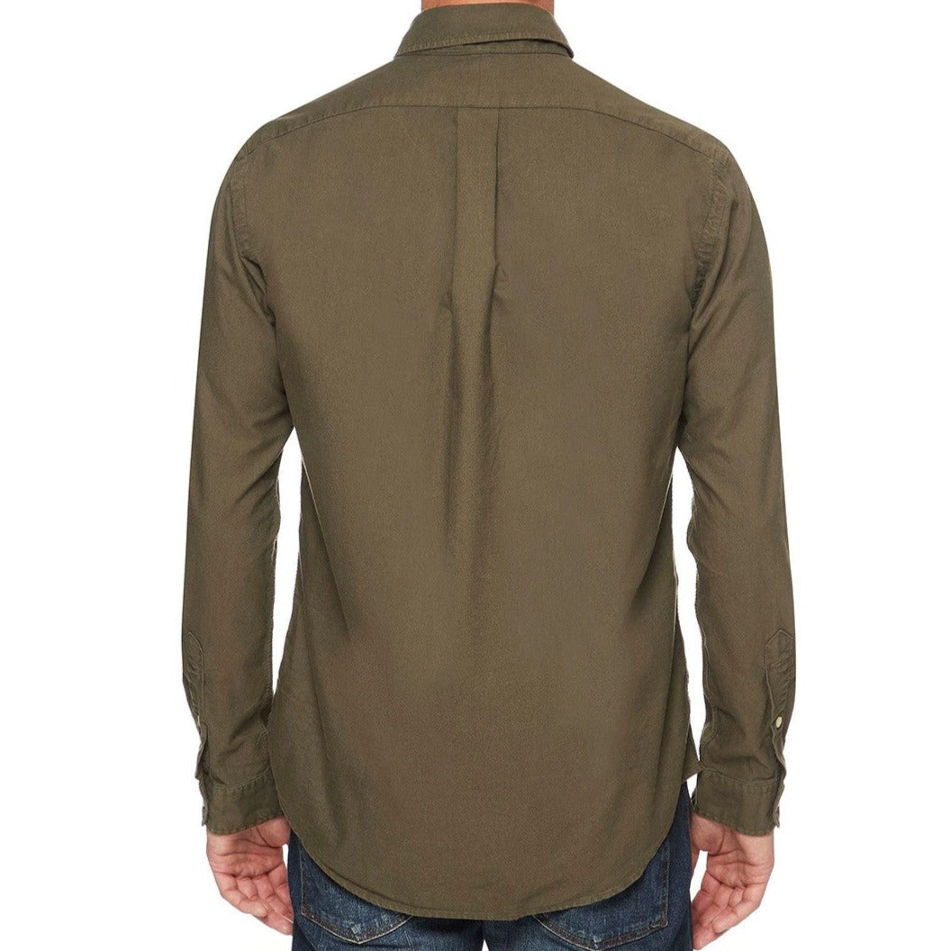 Polo Ralph Lauren Men's Long Sleeve Custom Fit Sport Shirt - Defender Green