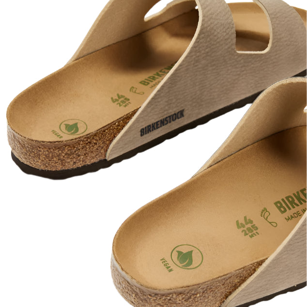 Birkenstock Unisex Regular Fit Arizona Vegan - Espresso/ Grey Taupe