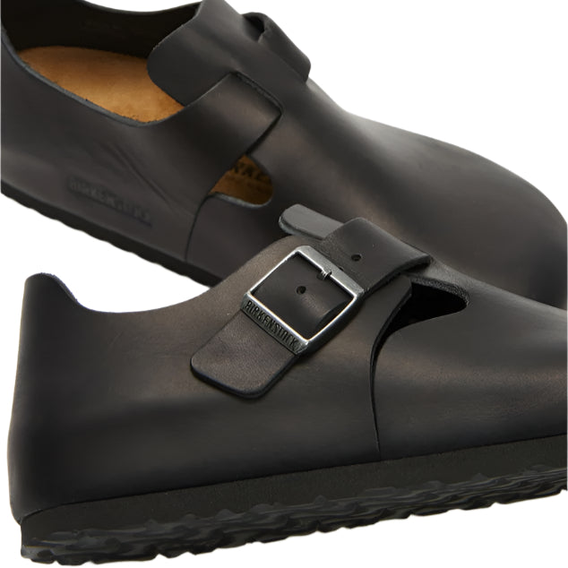Birkenstock Unisex Regular Fit London - Oiled Black Leather