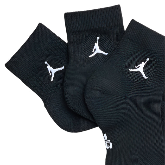 Nike Womens Mens Unisex Jordan Everyday Ankle Socks - Black/ White
