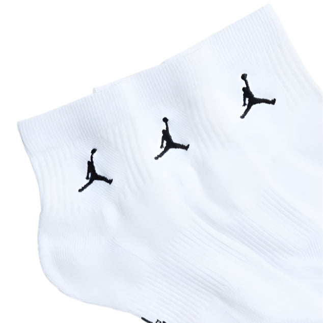 Nike Womens Mens Unisex Jordan Everyday Ankle Socks - White/ Black