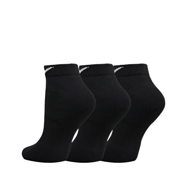 Nike Womens Mens Unisex Everyday Cushion Low Socks 3-Pack - Black/ White