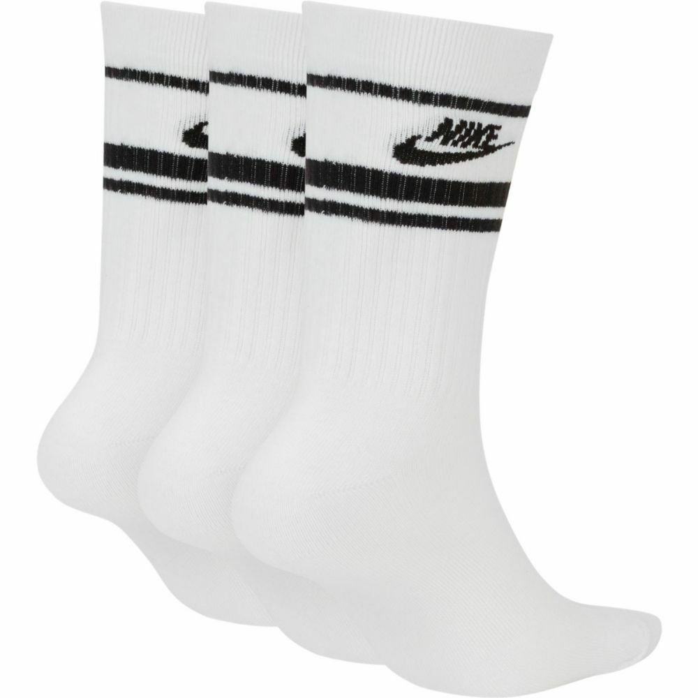 Nike Sportswear Everyday Essential Crew Socks 3Pk - White/Black