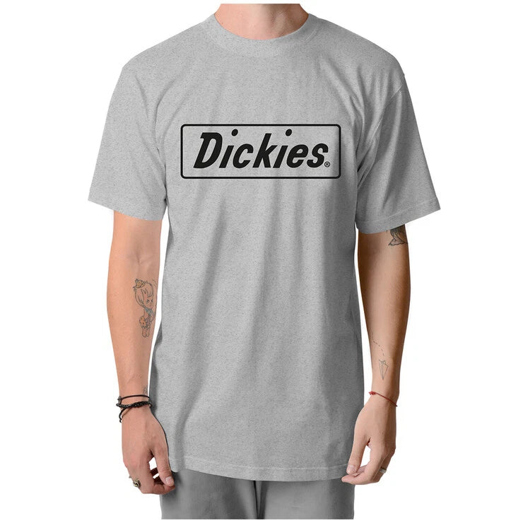 Dickies Mens Logo Graphic Classic Fit T-Shirt Grey