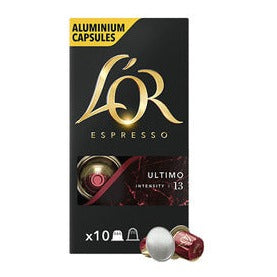 L'OR Espresso Ultimo Capsules 100 Pack Compatible with Nespresso Machines - Intensity 13