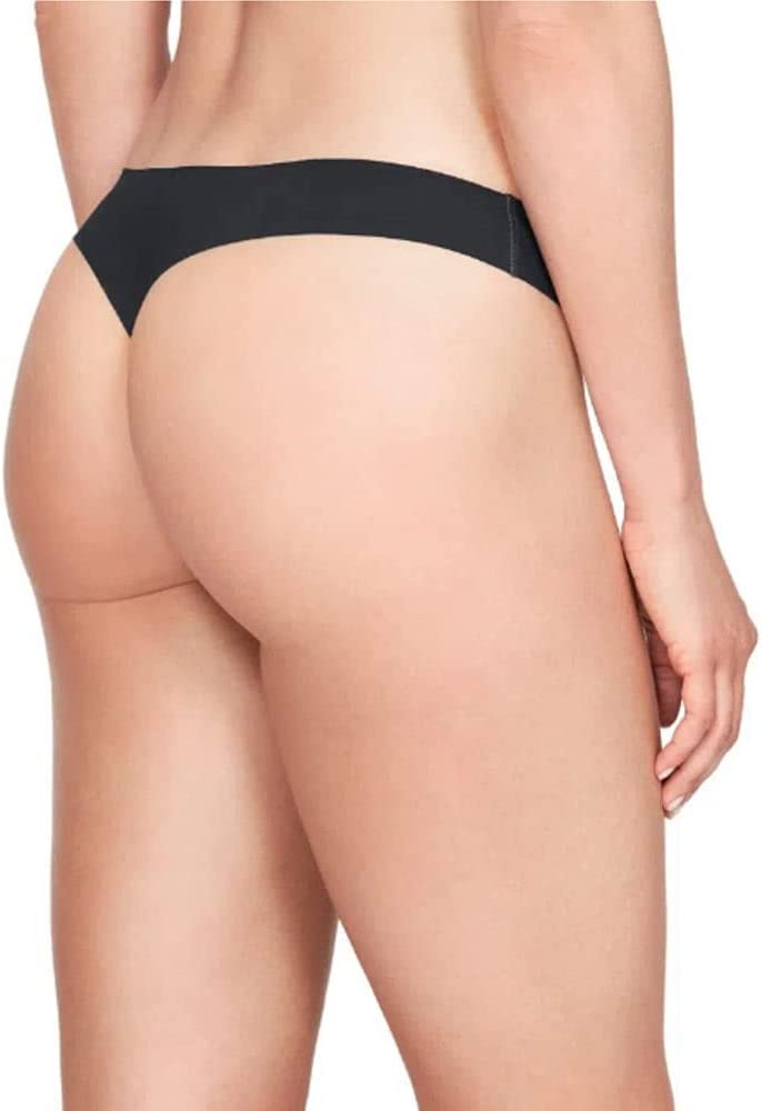 Under Armour Womens Underwear Thongs Underwear 3 Pack - Black/Black/Black