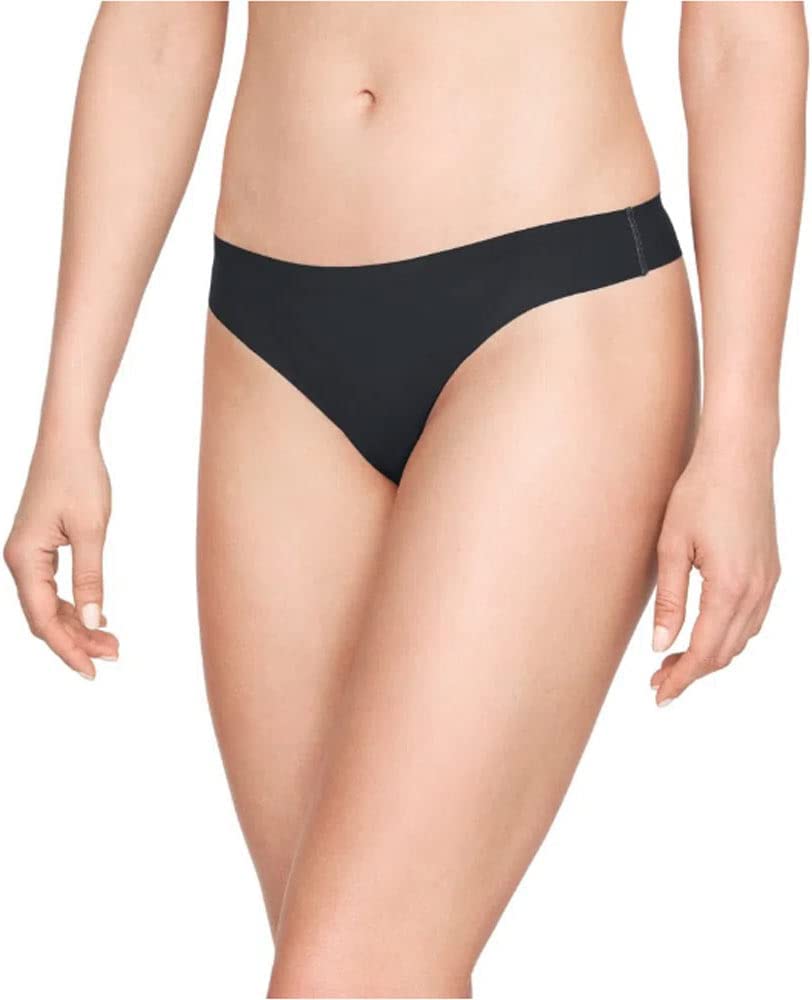 Under Armour Womens Underwear Thongs Underwear 3 Pack - Black/Black/Black