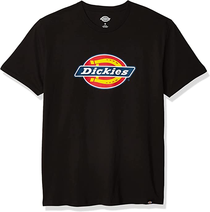 Dickies Men's Short Sleeve Regular Fit Logo Tee T-Shirts - Black