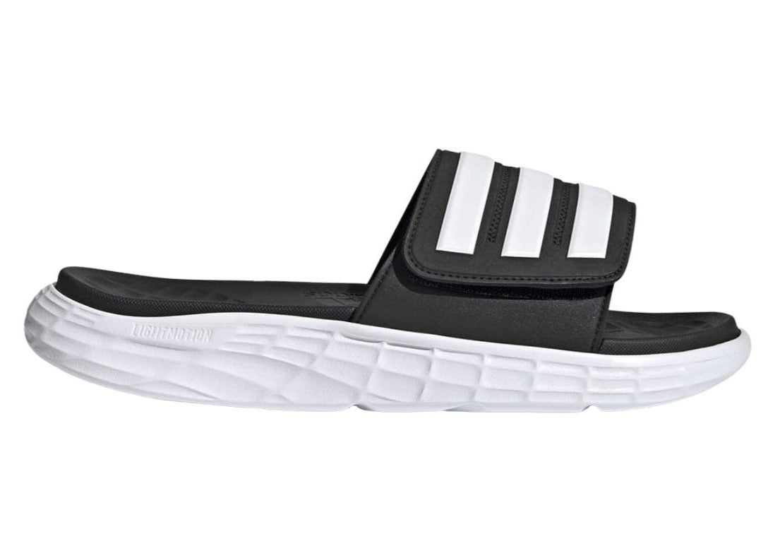 Adidas Men's Duramo SL Slides - Black/White/White