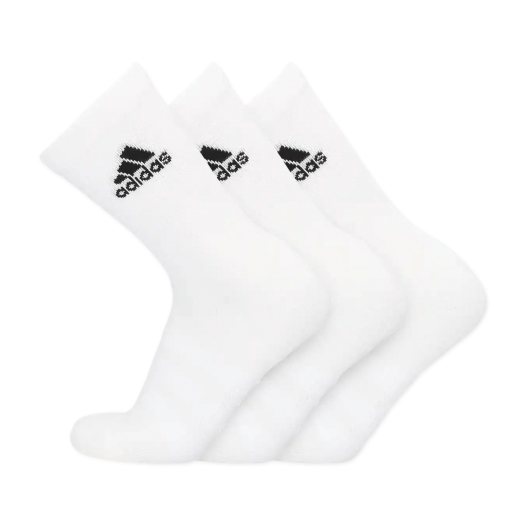 Adidas Men's Cushioned Crew Sock 3-Pack - White