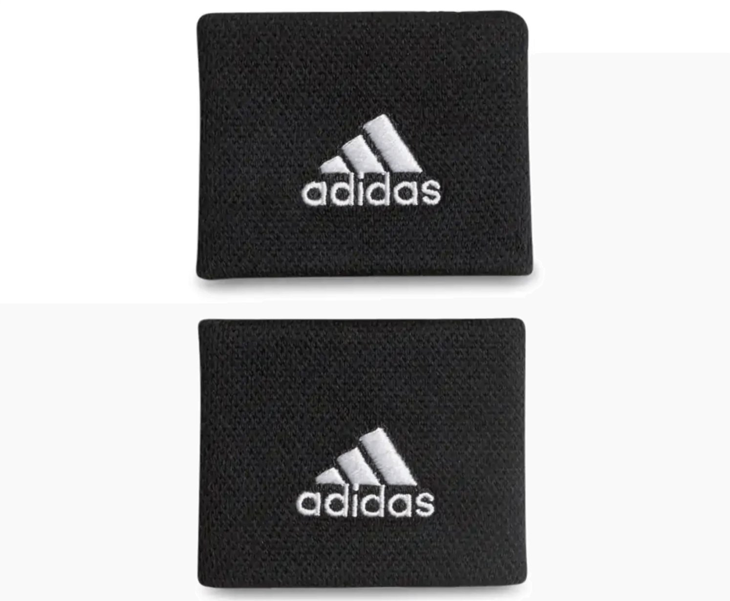 Adidas Unisex Size Small Tennis Wristband Pair - Black/White