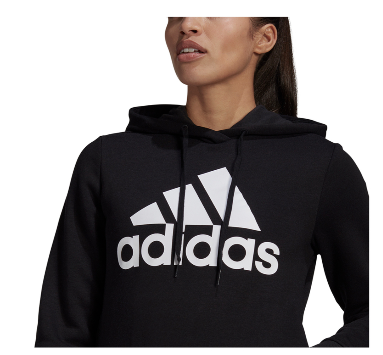 Adidas Women's Hoodie Black with White logo