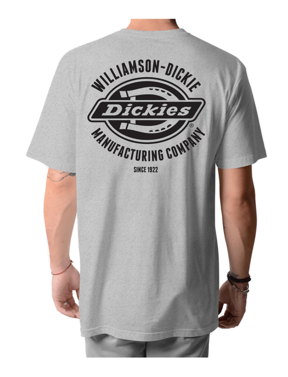 Dickies Mens Logo Graphic T-Shirt Grey Marle