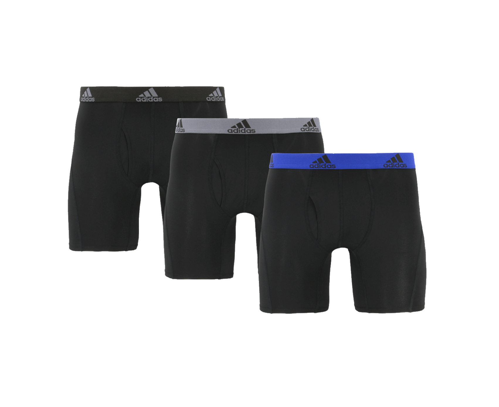 adidas Climalite Relaxed Boxer Brief Underwear 3 Pack - Black