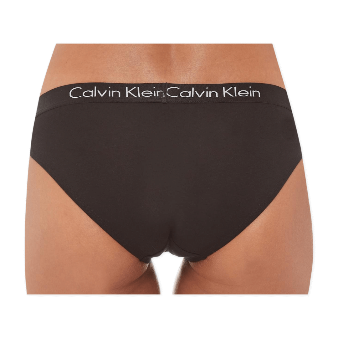 Calvin Klein Underwear Women's Motive Cotton Bikini 3 Pack - Black/White/Grey Heather