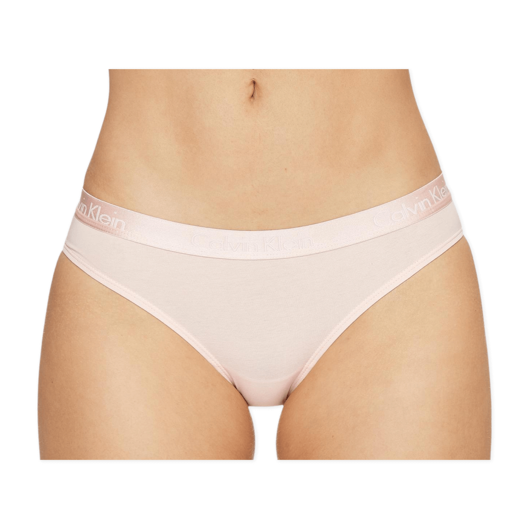 Calvin Klein Underwear Women's Motive Cotton Bikini 3 Pack - Black/Nymphs Thigh/Charcoal Heather