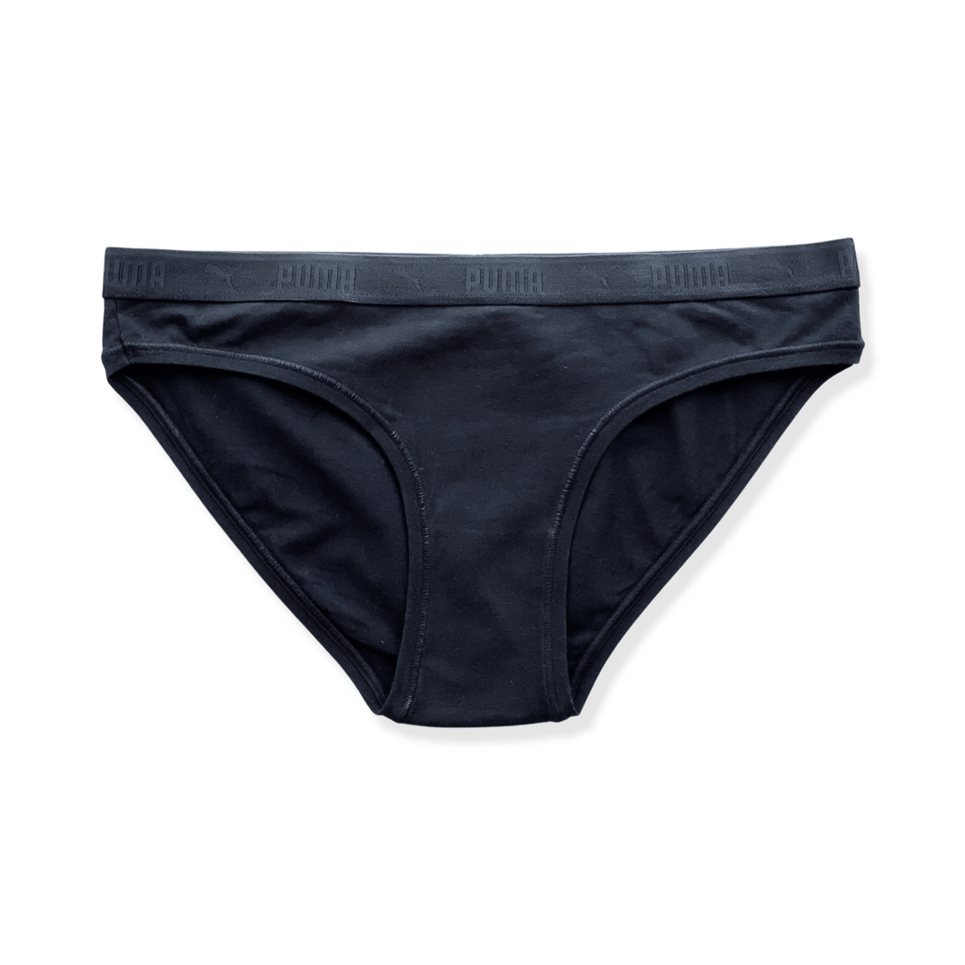 PUMA Women's 4 Pack Bikini Underwear in Black