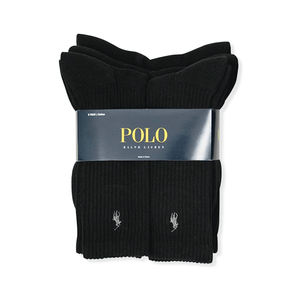 Polo ralph lauren socks athletic crew 6 pack hot sale