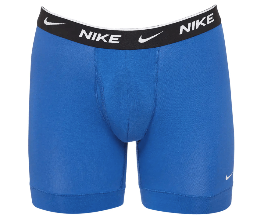 Nike Men's Everyday Cotton Stretch Boxer Briefs - Royal Blue/Navy/Black
