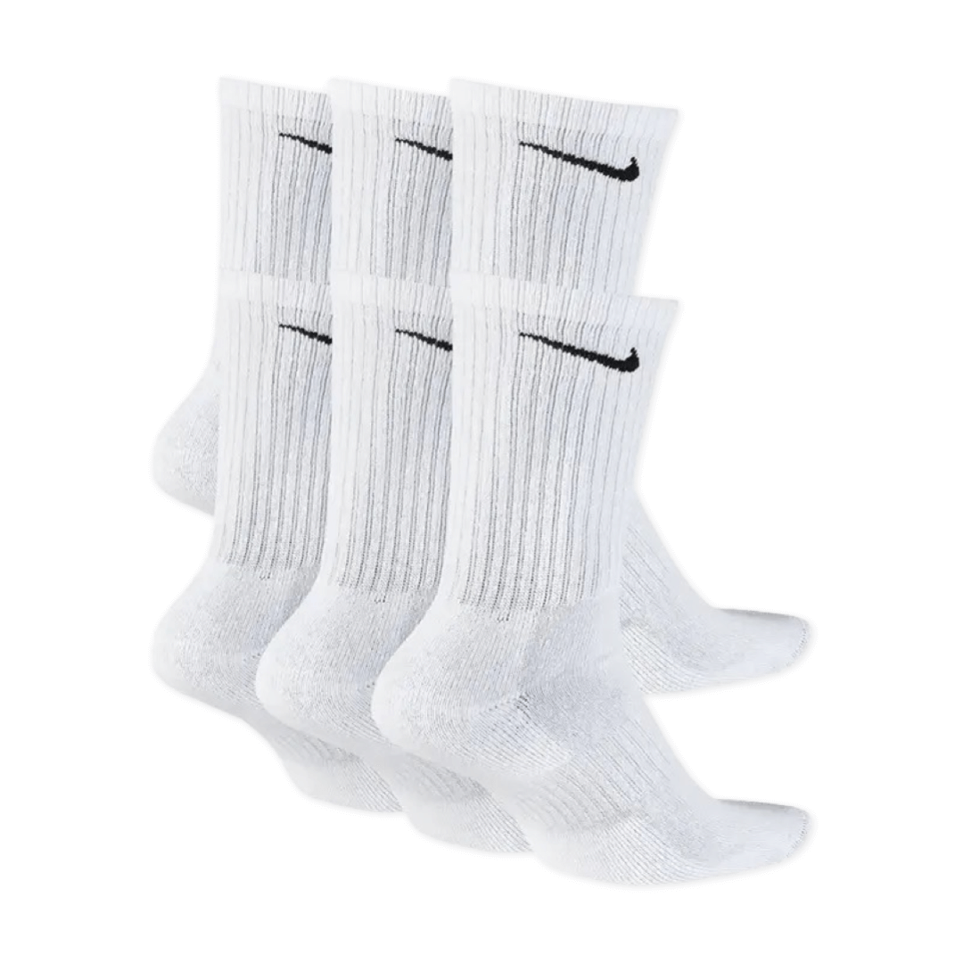 Nike Men's Everyday Cushion Crew Socks 6 Pack - White