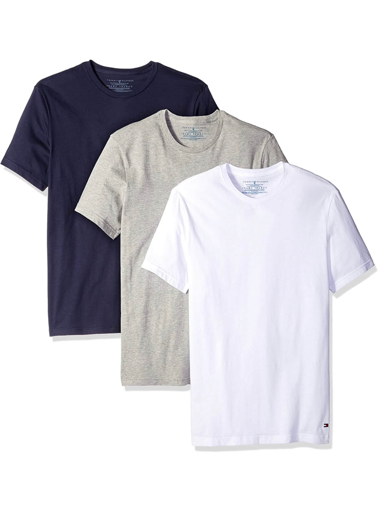 Tommy Hilfiger Men's Cotton Classics Crew Neck T-Shirt 3 Pack