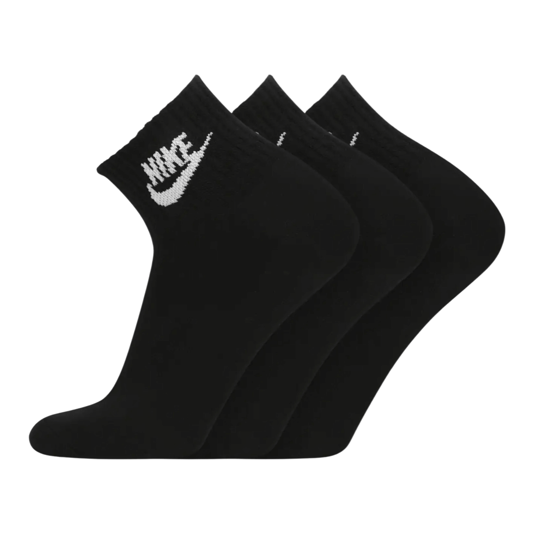 Nike Unisex Everyday Essential Ankle Socks 3-Pack - Black/White