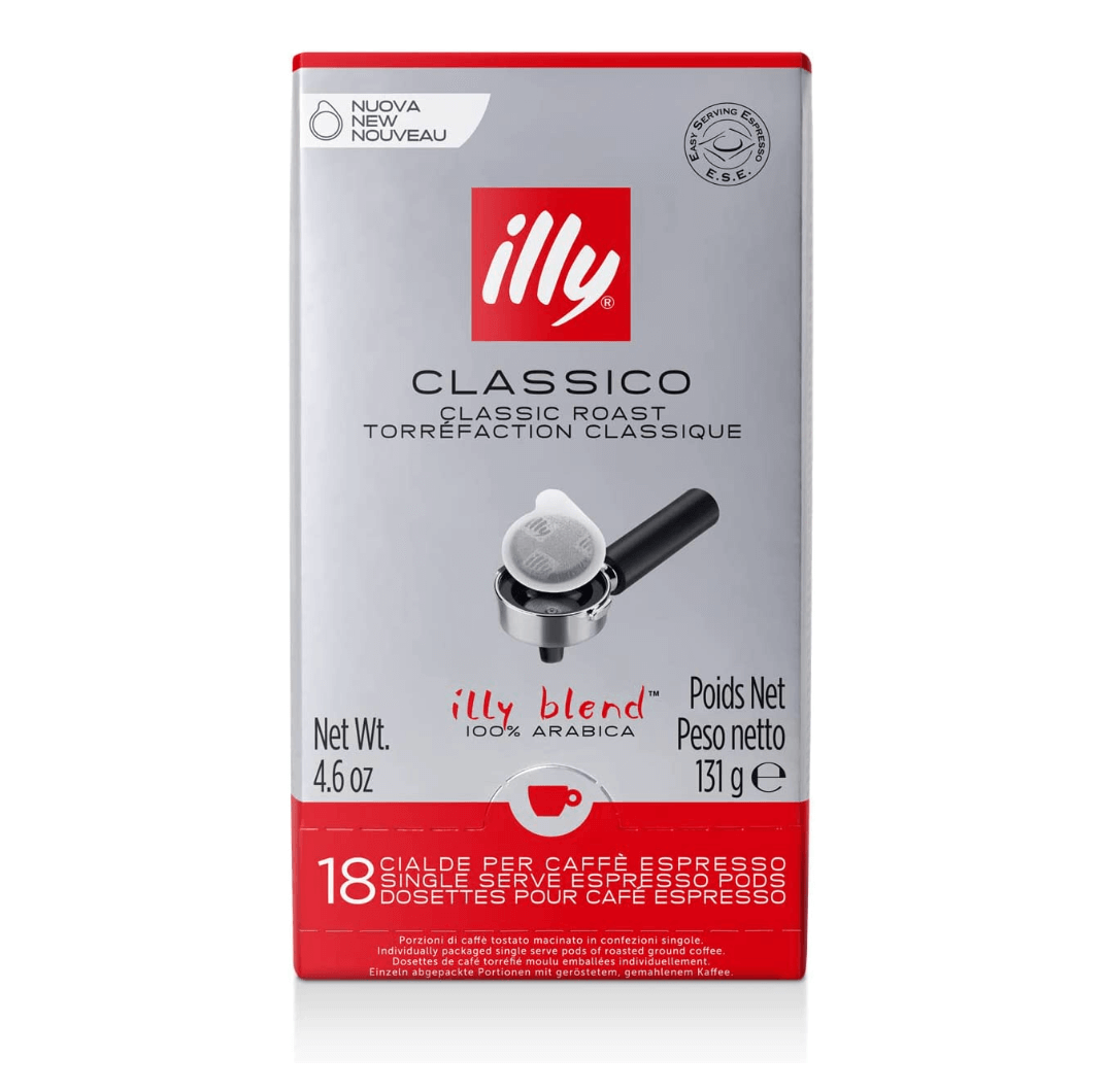 Illy Classico Espresso Coffee Pods 18 Pods (1 Pack)