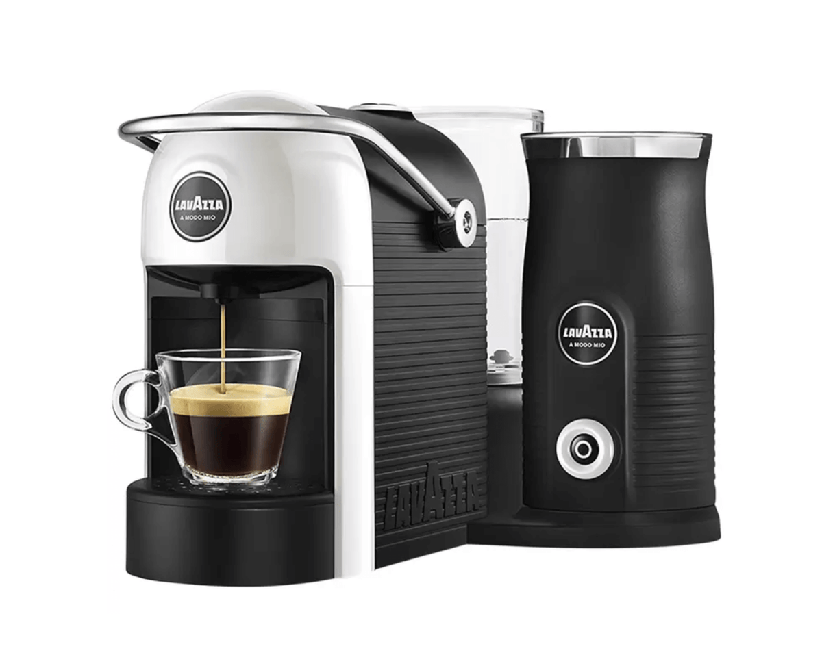 Lavazza Jolie Coffee Machine White with Milk Frother