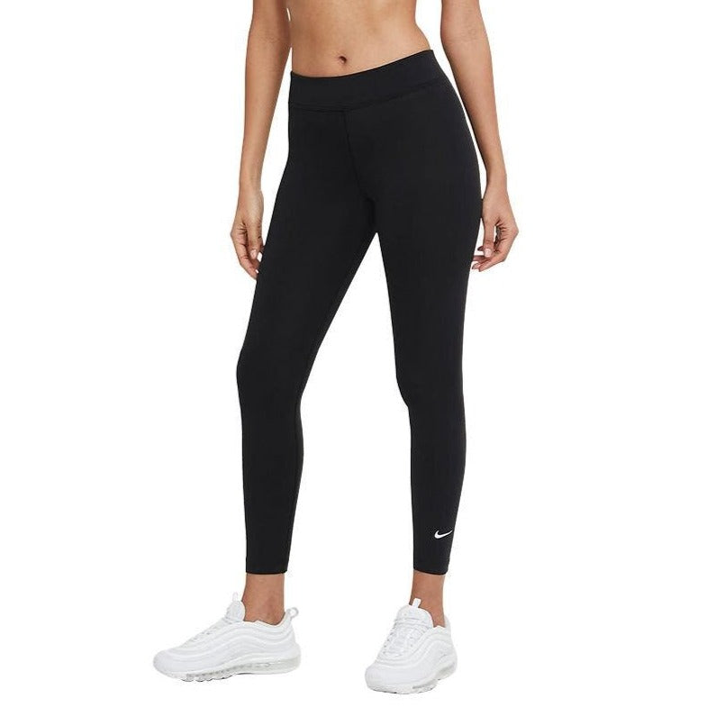 Nike Women's Sportswear Essential 7/8 Mid Rise Leggings - Black/White