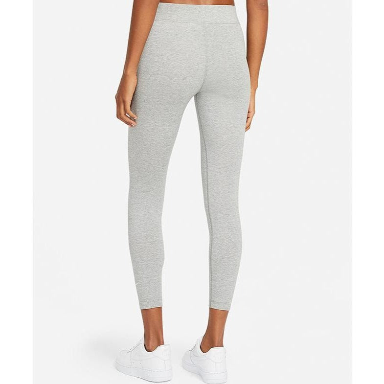 Nike Women's Sportswear Essential 7/8 Mid Rise Leggings - Dark Grey Heather/White